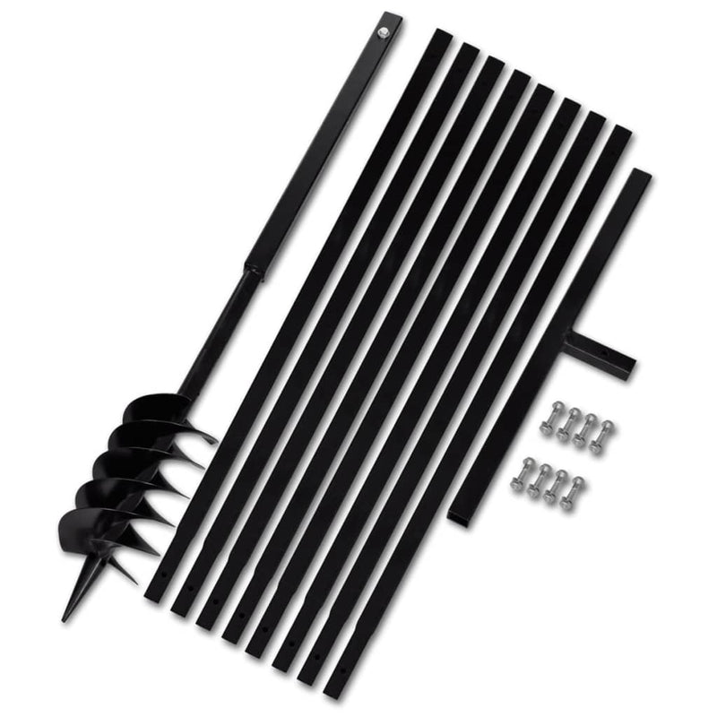Load image into Gallery viewer, VidaXL Grondboor met handvat 120 mm en verlengstukken 9 m