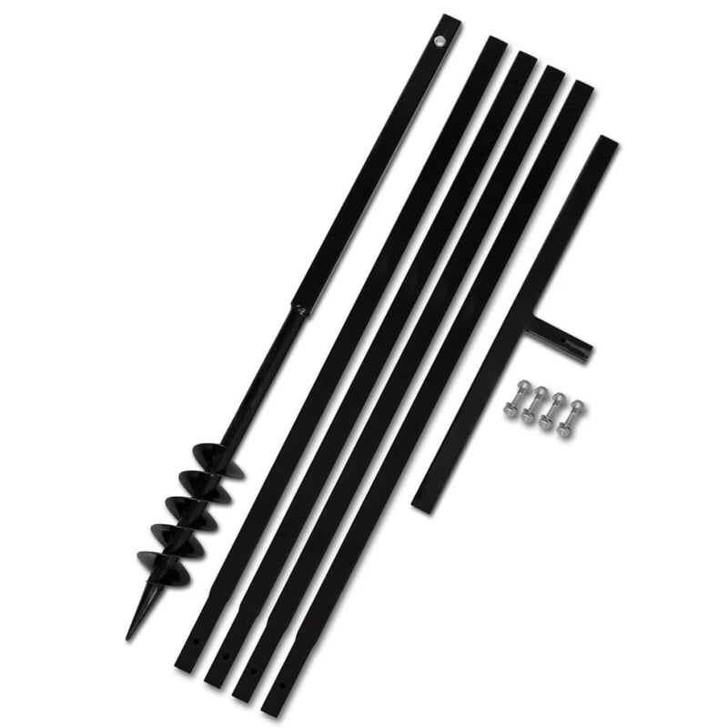 Load image into Gallery viewer, VidaXL Grondboor 80 mm met 5 m verlengstuk Staal