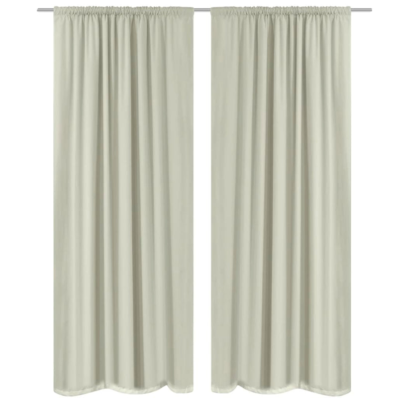 Load image into Gallery viewer, VidaXL Verduisterende gordijnen dubbellaags 140x245 cm crème