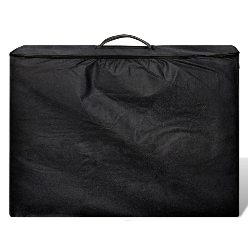 Load image into Gallery viewer, Vidaxl massagetafel met 2 zones inklapbaar aluminum frame zwart