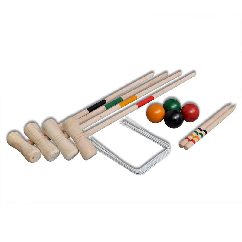 Load image into Gallery viewer, Vidaxl croquetspel voor 4 spelers hout