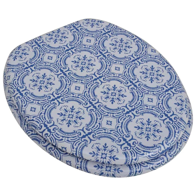 Load image into Gallery viewer, Vidaxl toiletbril van mdf met porselein dessin