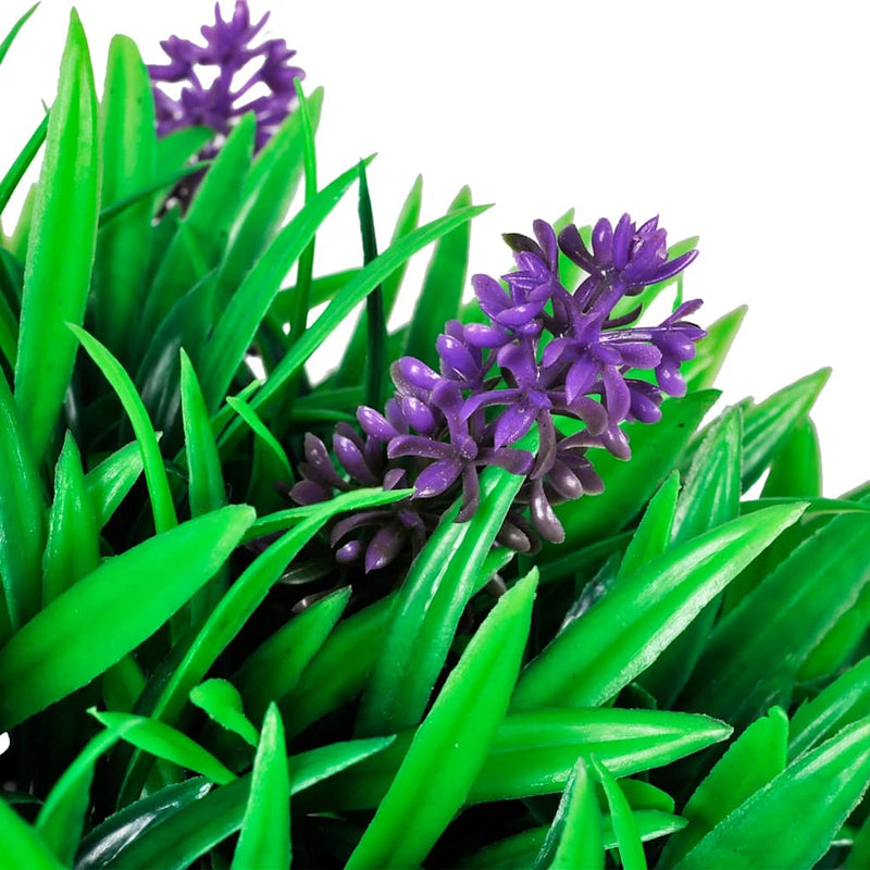 Load image into Gallery viewer, Vidaxl 2-delige kunstbuxussenset bolvormig met lavendel 30 cm