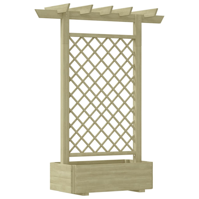 Load image into Gallery viewer, VidaXL Pergola plantenbak 162x56x204 cm hout