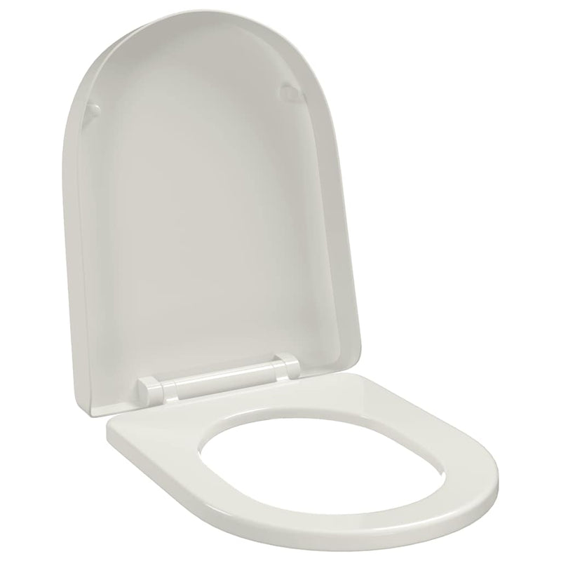 Load image into Gallery viewer, Vidaxl toiletbril soft-close vierkant wit