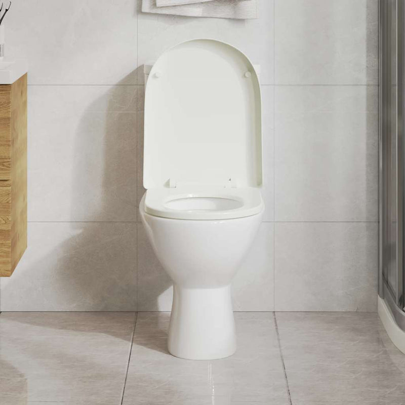 Load image into Gallery viewer, Vidaxl toiletbril soft-close vierkant wit