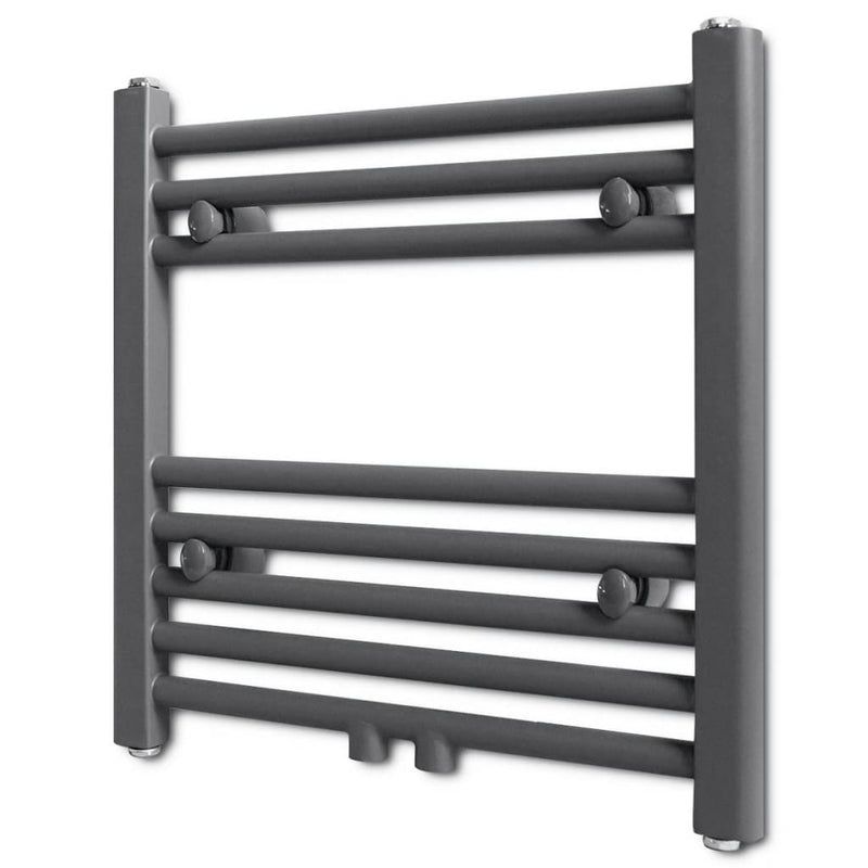 Load image into Gallery viewer, Vidaxl radiator handdoekenrek recht 480x480 mm grijs
