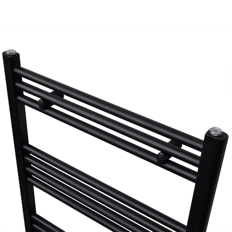 Load image into Gallery viewer, Vidaxl radiator handdoekenrek recht 600x764 mm zwart