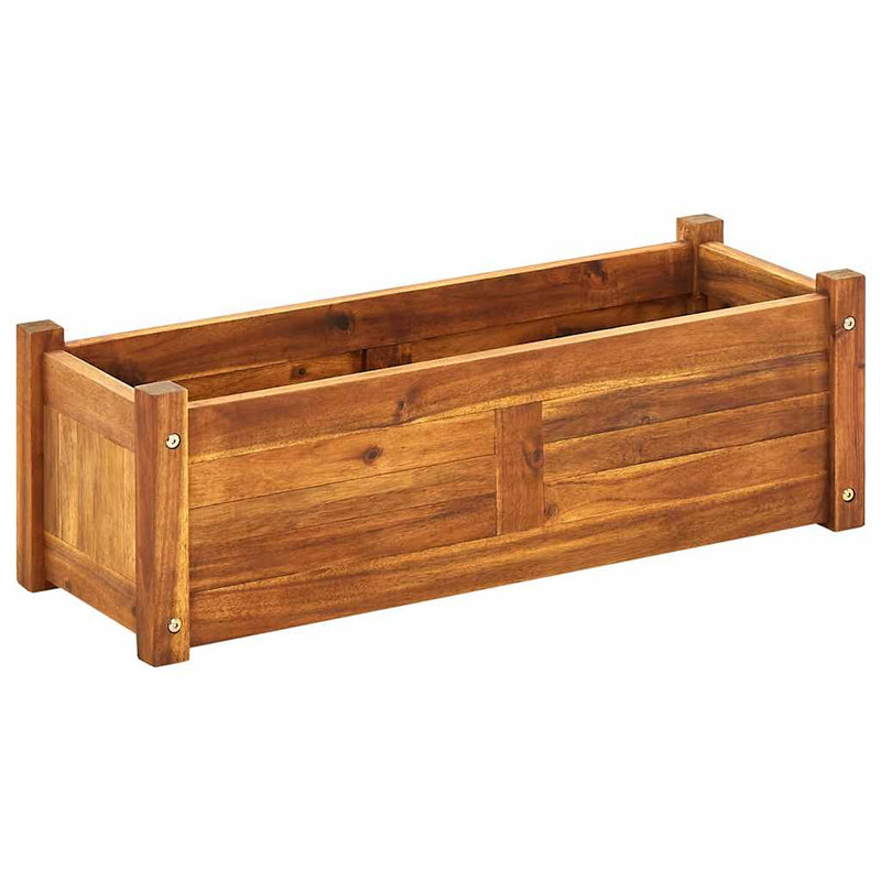 Load image into Gallery viewer, Vidaxl plantenbak verhoogd 76x27,6x25 cm acaciahout