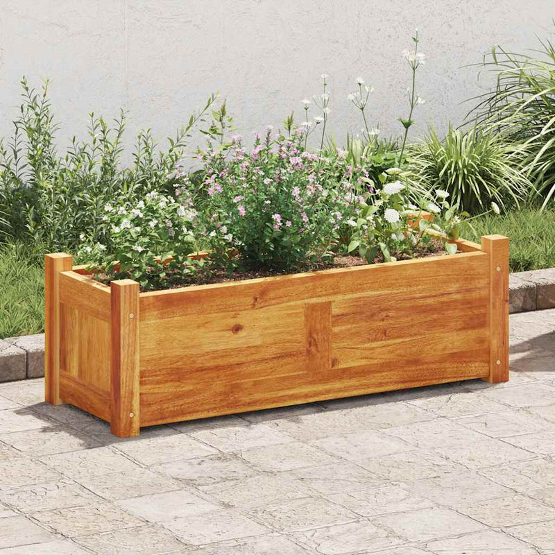 Load image into Gallery viewer, Vidaxl plantenbak verhoogd 76x27,6x25 cm acaciahout