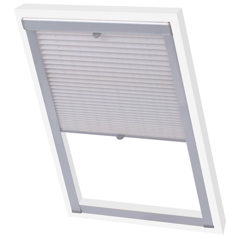 Load image into Gallery viewer, VidaXL Rolgordijn geplooid wit S06 606