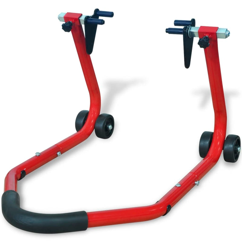 Load image into Gallery viewer, VidaXL Motorfiets voorwiel standaard rood