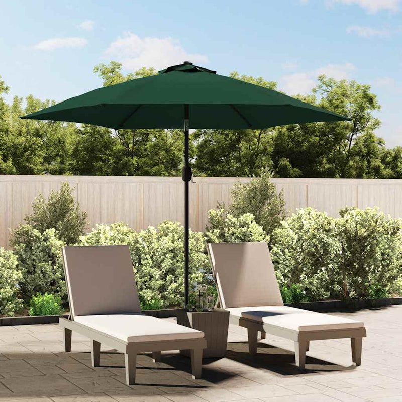 Load image into Gallery viewer, Vidaxl zweefparasol met led 3,5 m groen