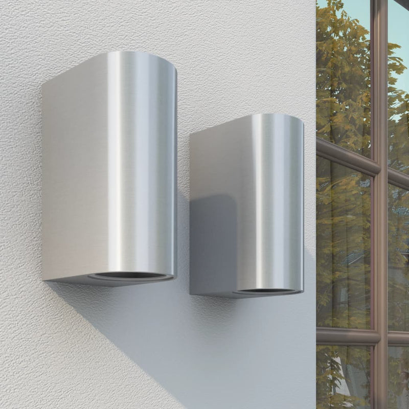 Load image into Gallery viewer, VidaXL Wandlamp buiten direct en indirect licht 2st