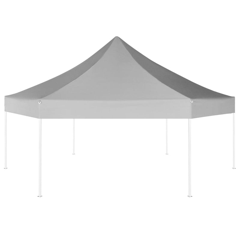 Load image into Gallery viewer, Vidaxl partytent pop-up zeshoekig inklapbaar 3,6x3,1 m grijs