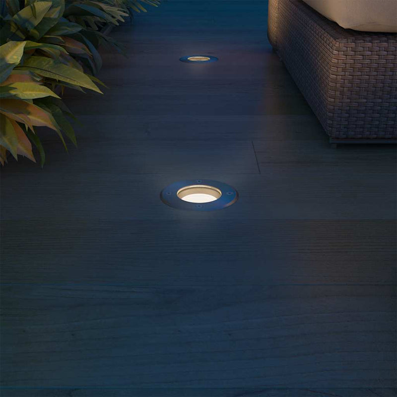 Load image into Gallery viewer, Vidaxl led-grondspots buiten 3 stuks rond
