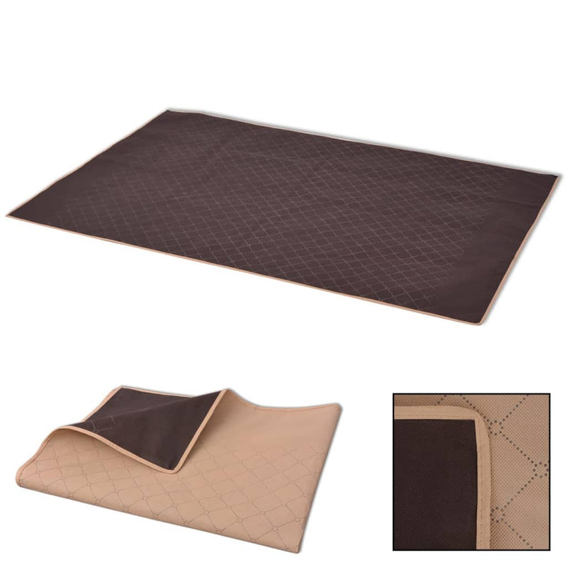 Afbeelding laden in galerijviewer, Vidaxl picknickkleed 100x150 cm beige en bruin