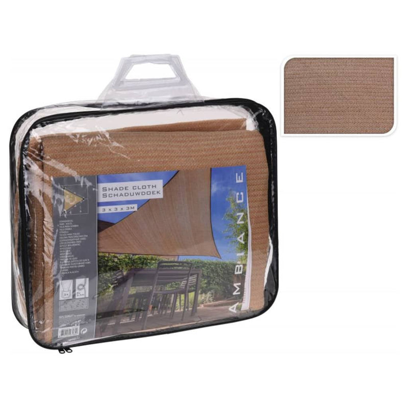 Load image into Gallery viewer, Progarden schaduwdoek driehoekig 3x3x3m zandkleurig