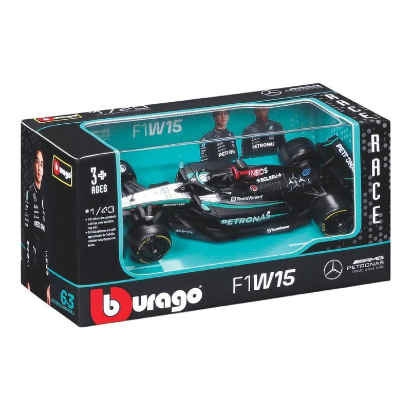 Afbeelding laden in galerijviewer, Bburago mercedes f1w15 russel 1:43