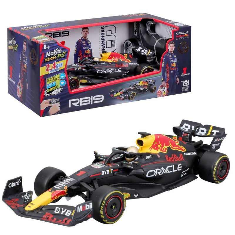 Load image into Gallery viewer, Overige merken maisto tech rc red bull max verstappen rb19 1:24
