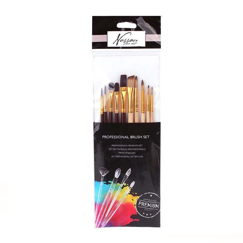 Load image into Gallery viewer, Nassau professionele kwasten 10 stuks