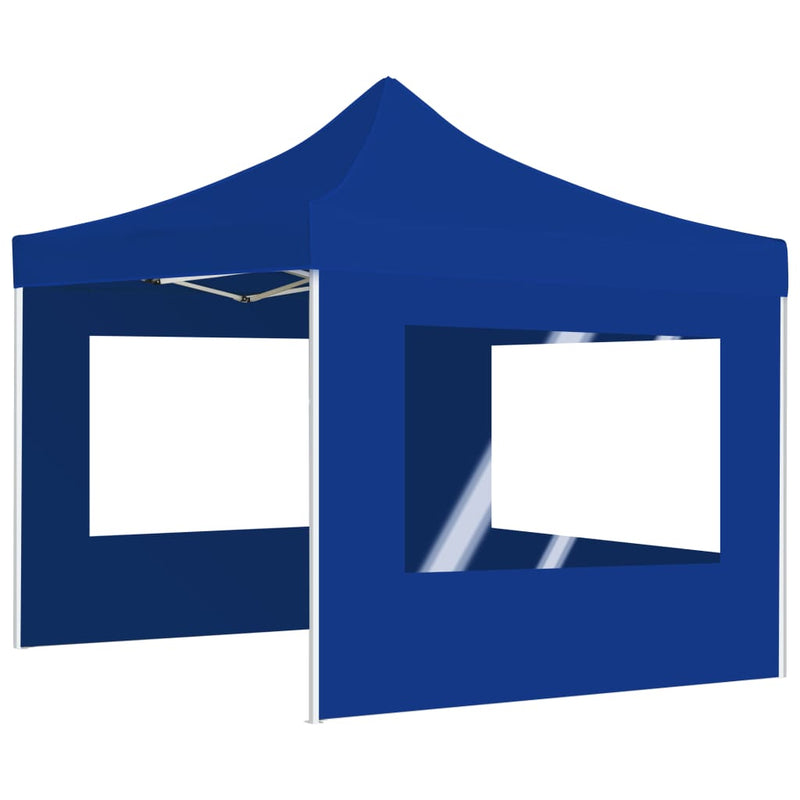 Load image into Gallery viewer, VidaXL Partytent inklapbaar met wanden 3x3 m aluminium blauw