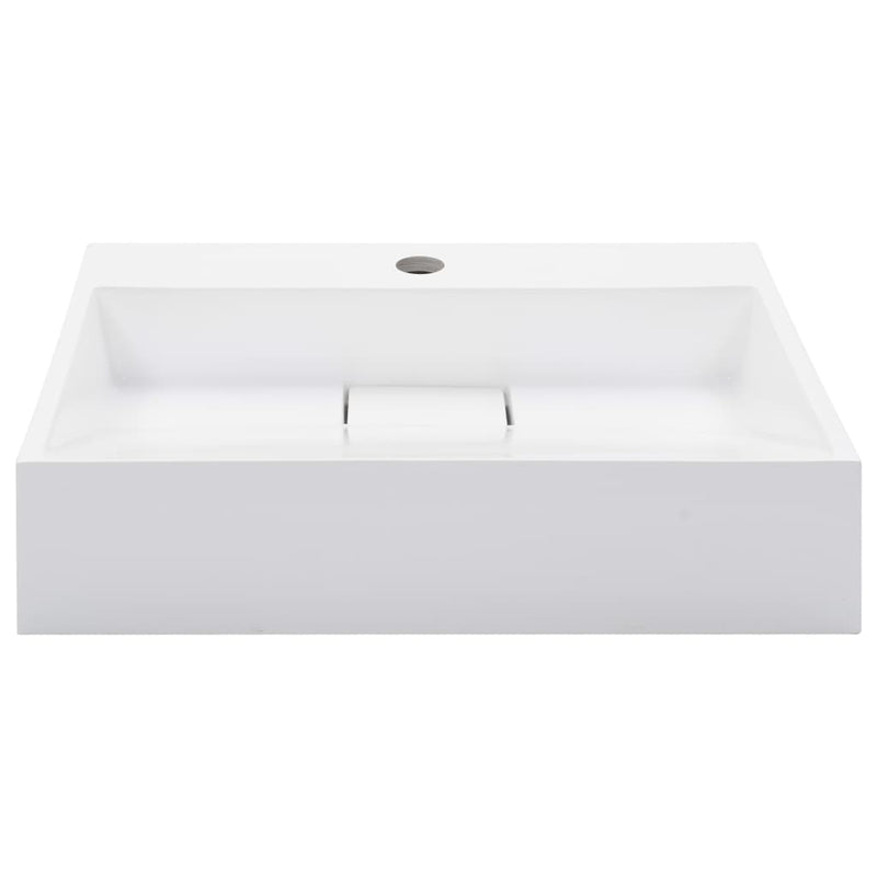 Load image into Gallery viewer, Vidaxl wastafel 50x38x13 cm mineraal gegoten marmer gegoten wit