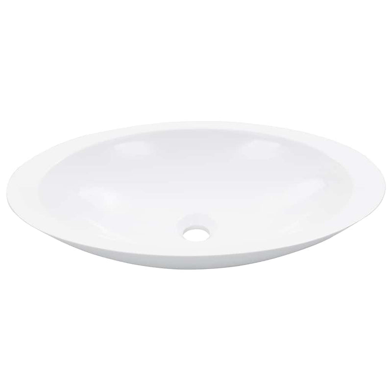 Load image into Gallery viewer, Vidaxl wastafel 59,3x35,1x10,7 cm mineraal gegoten marmer gegoten wit