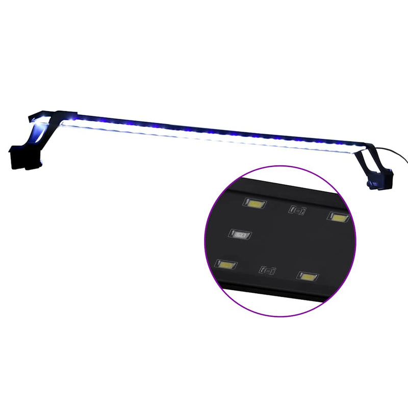 Afbeelding laden in galerijviewer, Vidaxl aquariumlamp met klemmen led 90-105 cm blauw en wit
