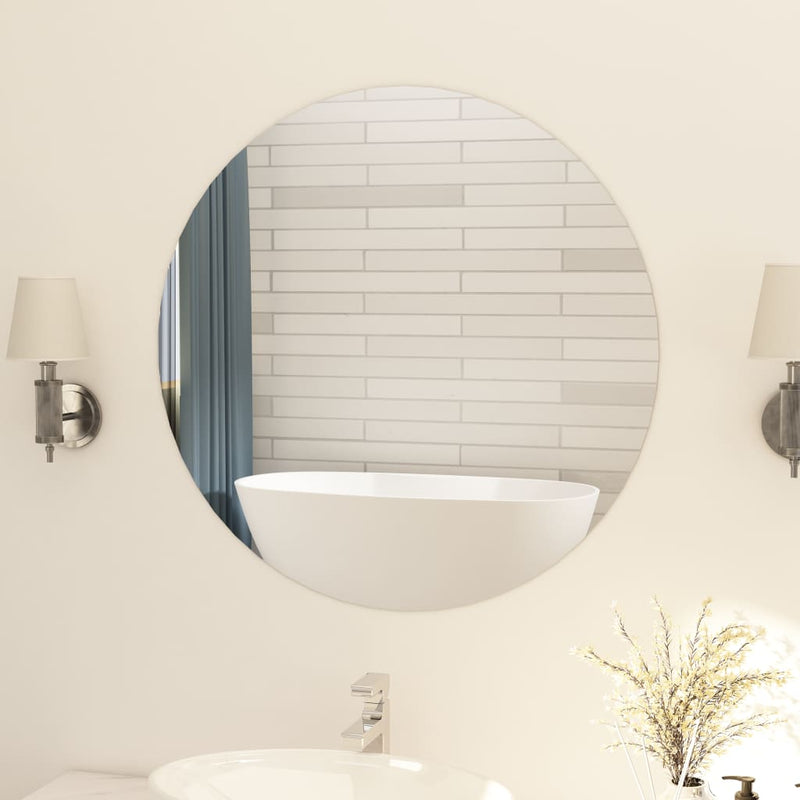 Load image into Gallery viewer, VidaXL Spiegel rond frameloos 80 cm glas