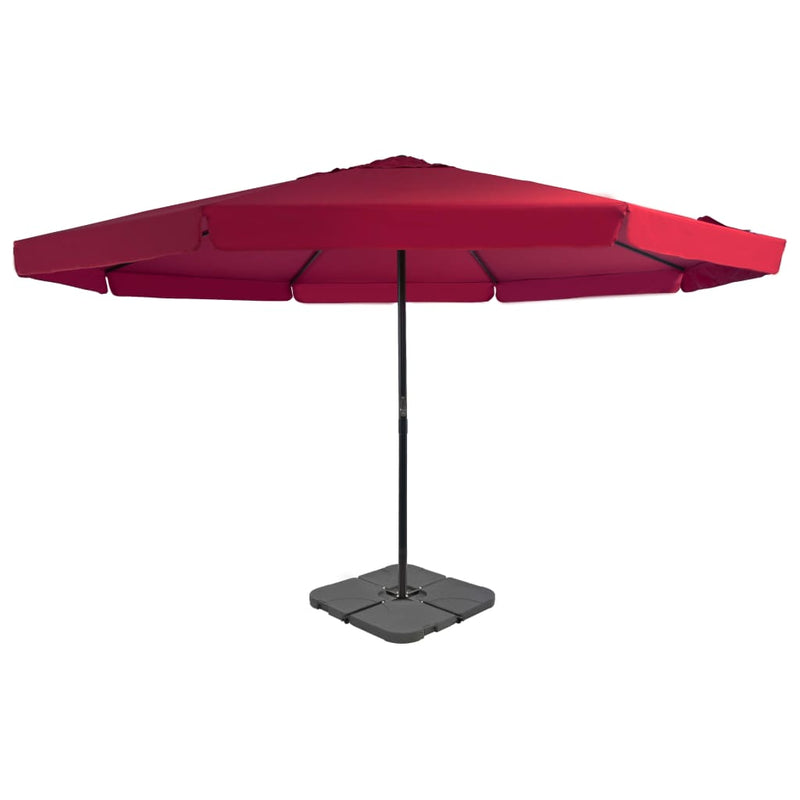 Load image into Gallery viewer, VidaXL Parasol met draagbare voet rood