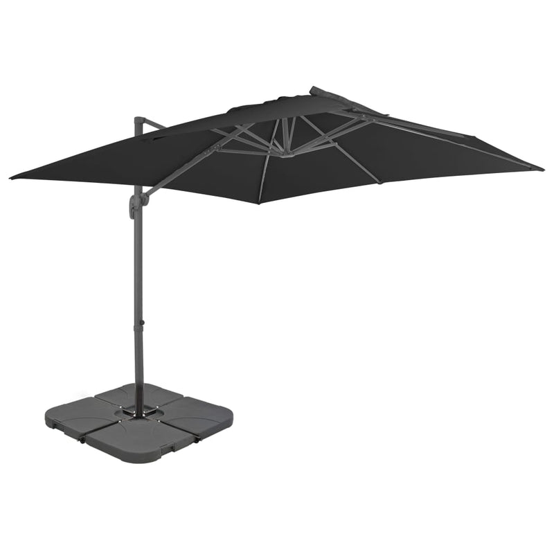 Load image into Gallery viewer, Vidaxl parasol met draagbare voet antracietkleurig
