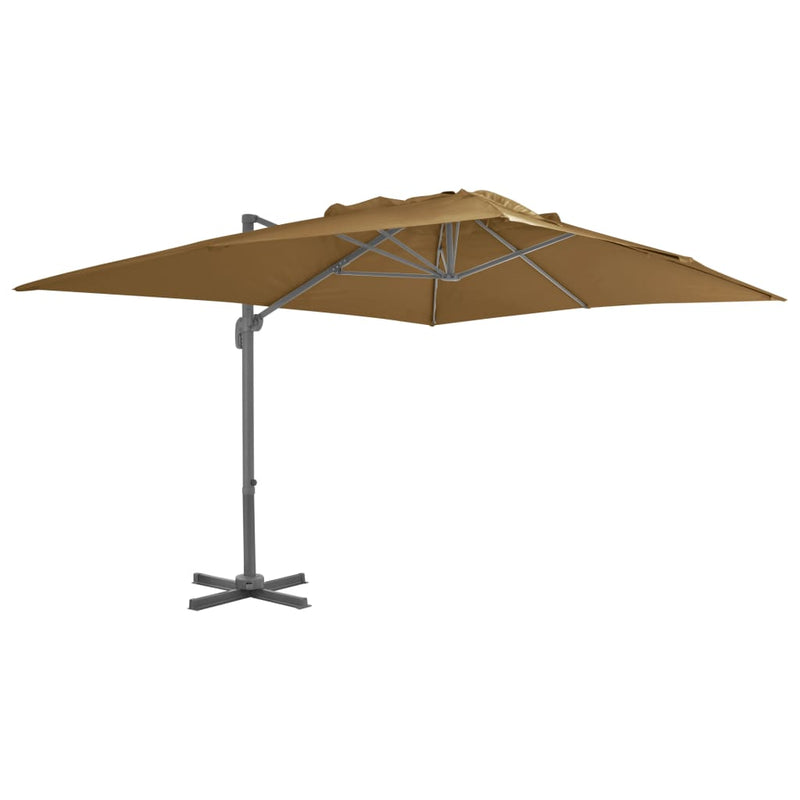 Load image into Gallery viewer, Vidaxl parasol met draagbare voet taupe