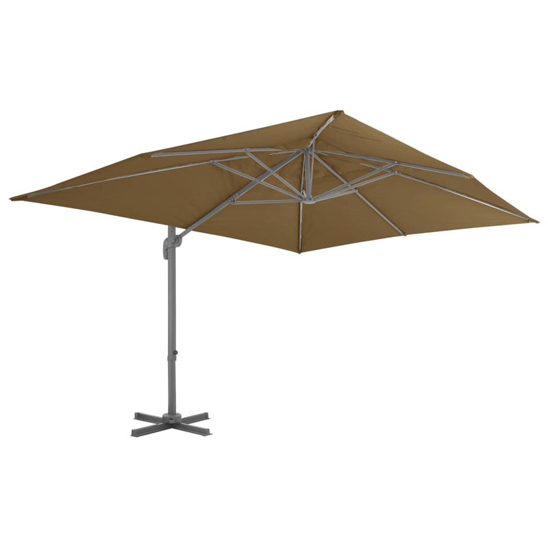 Load image into Gallery viewer, Vidaxl parasol met draagbare voet taupe