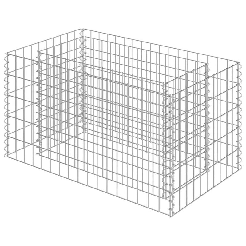 Load image into Gallery viewer, Vidaxl gabion plantenbak verhoogd 90x50x50 cm gegalvaniseerd staal