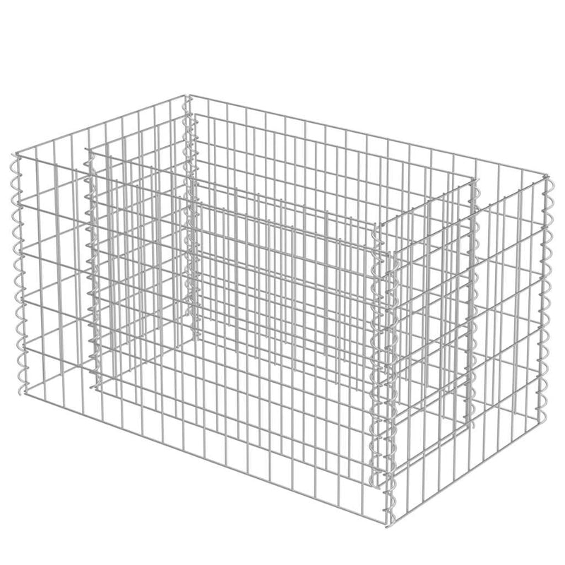 Load image into Gallery viewer, Vidaxl gabion plantenbak verhoogd 90x50x50 cm gegalvaniseerd staal