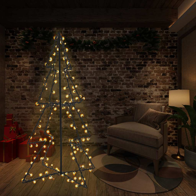 Load image into Gallery viewer, Vidaxl kegelkerstboom 240 led's binnen en buiten 115x150 cm