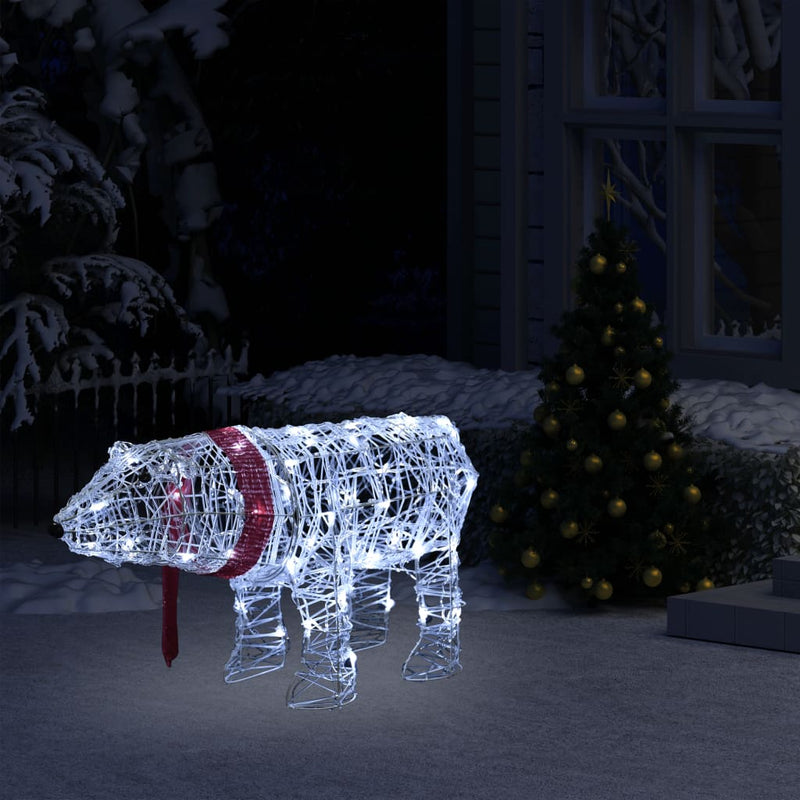 Load image into Gallery viewer, Vidaxl kerstverlichting beer 45 led's 71x20x38 cm acryl