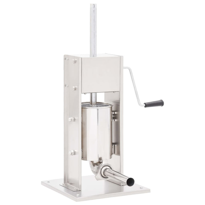 Load image into Gallery viewer, Vidaxl worstenvuller handmatig 3 l roestvrij staal zilverkleurig