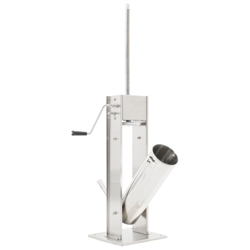 Load image into Gallery viewer, Vidaxl worstenvuller handmatig 7 l roestvrij staal zilverkleurig