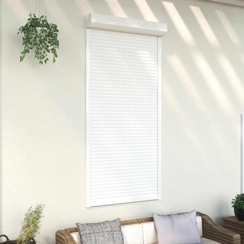 Load image into Gallery viewer, Vidaxl rolluik 100x210 cm aluminium wit