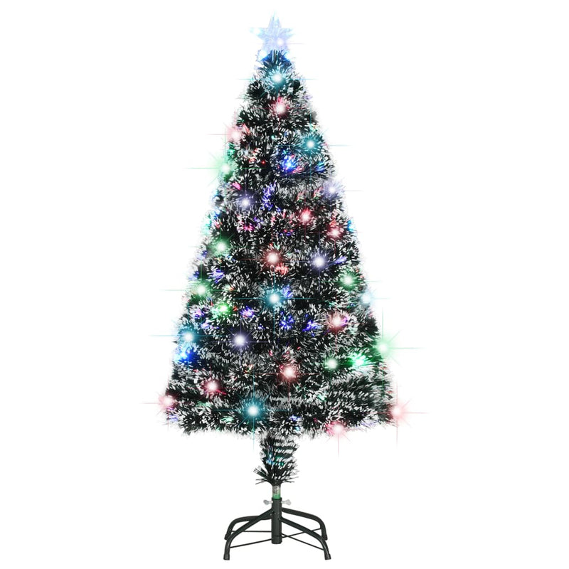 Load image into Gallery viewer, VidaXL Kerstboom met LED en standaard 120 cm glasvezel