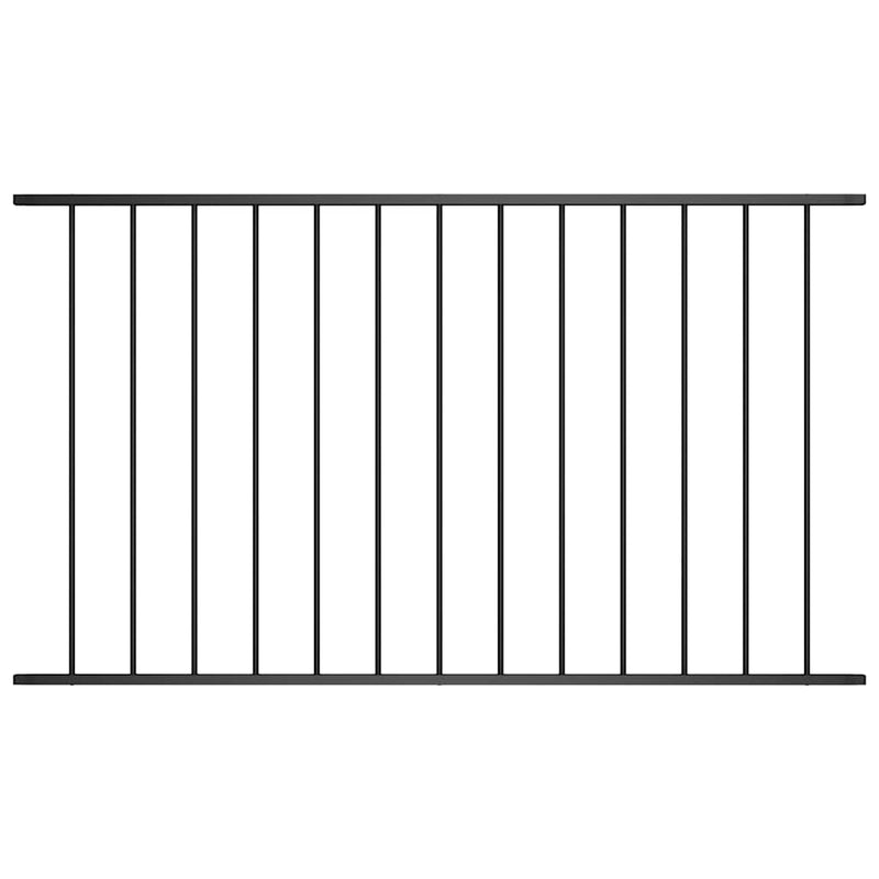 Load image into Gallery viewer, Vidaxl hekpaneel 1,7x1,25 m gepoedercoat staal zwart