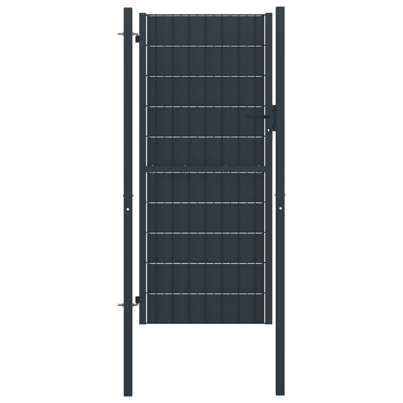 Load image into Gallery viewer, VidaXL Poort 100x164 cm PVC en staal antracietkleurig
