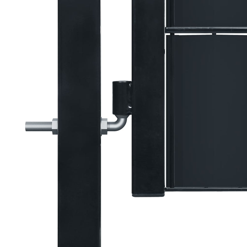 Load image into Gallery viewer, VidaXL Poort 100x164 cm PVC en staal antracietkleurig