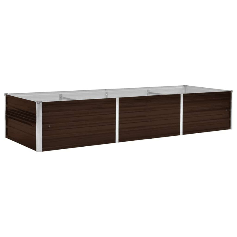 Load image into Gallery viewer, Vidaxl plantenbak verhoogd 240x80x45 cm gegalvaniseerd staal bruin