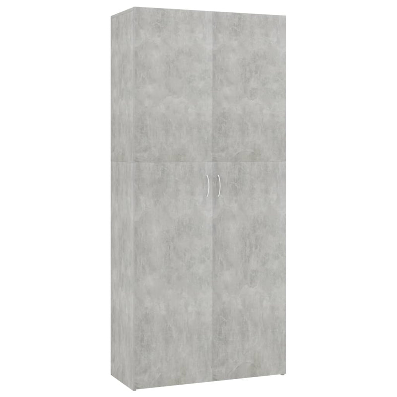 Load image into Gallery viewer, VidaXL Schoenenkast 80x35,5x180 cm bewerkt hout betongrijs