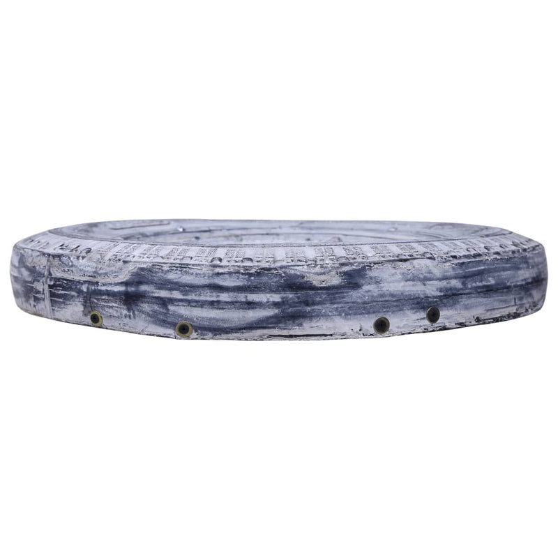 Load image into Gallery viewer, Vidaxl spiegel 50 cm gerecyclede rubber band wit