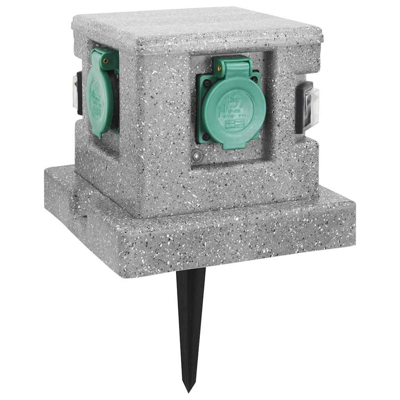 Load image into Gallery viewer, Vidaxl buitenstopcontact met schemeringssensor kunststof