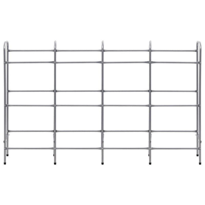 Load image into Gallery viewer, Vidaxl opbergrek voor 12 kratten 190x33x116 cm staal zilverkleurig